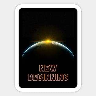 New beginning Sticker